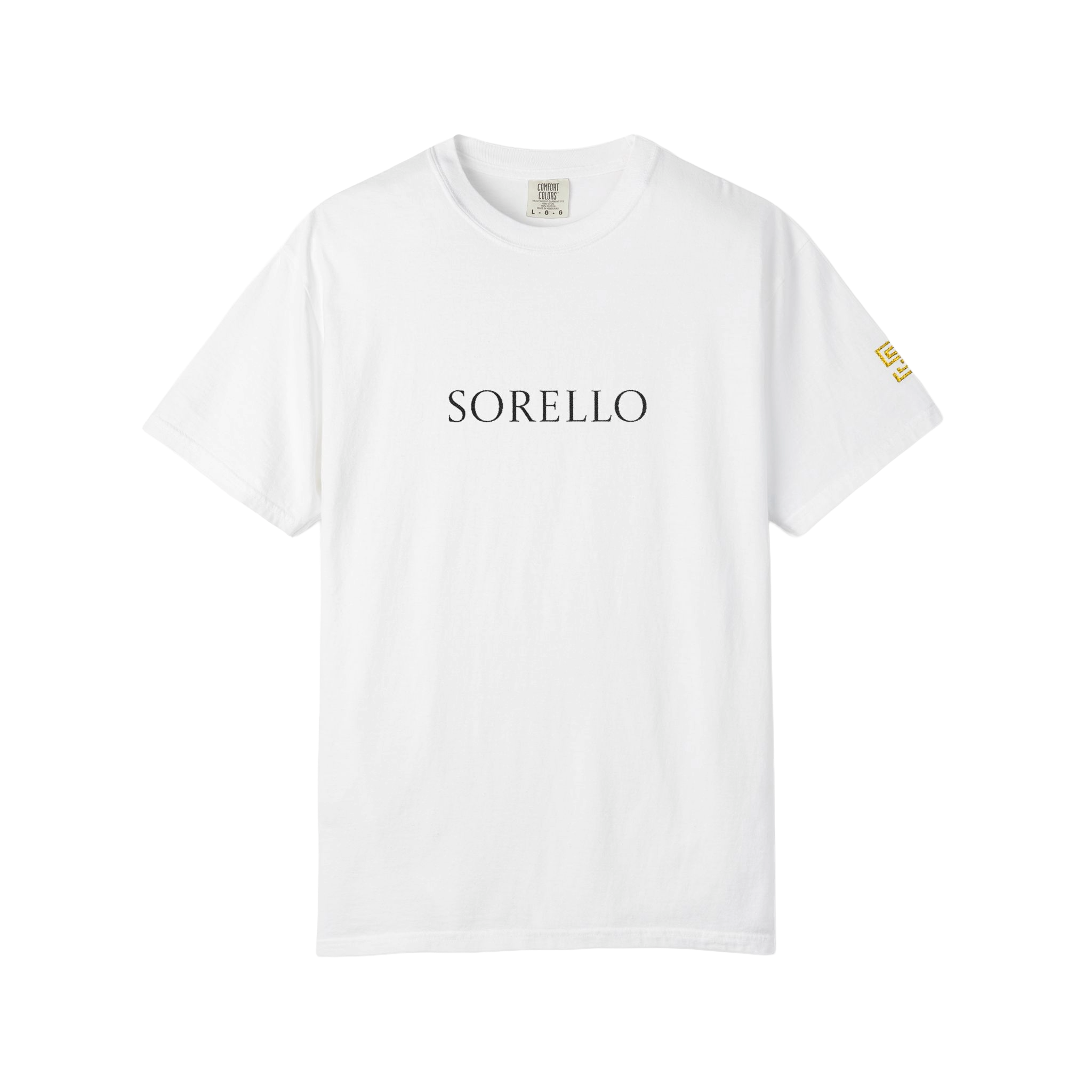 WHITE EMBROIDERED SORELLO T-SHIRT